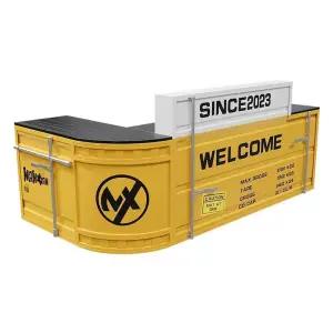 철제카운터 테이블 헬스장 안내 계산대 포스대 코너