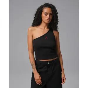 나이키 조던 플라이트 여성 비대칭 탱크 탑 - 블랙바시티 레드 IO9546-010 313779