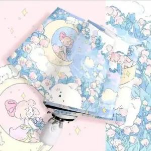 [패션] 3단 접이식 휴대용 자동 암막 양산 우산 UV 차단 우산