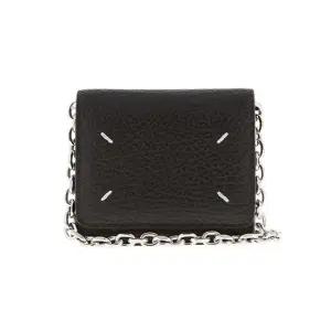 여성 스티치 그레인 WOC 체인 카드 지갑 SA3UI0009 P4455 T8013)