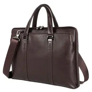 고급 남성 가죽 브리프케이스 정장 노트북 서류가방 쇼퍼백