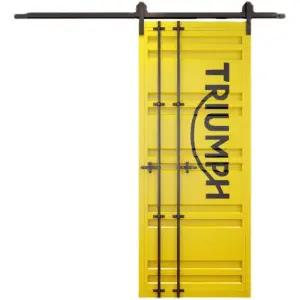 슬라이딩 미닫이 컨테이너 접이식 창고문 도어 철제 레일