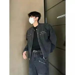 키체샵 남자 데님 빈티지 쇼트 봄가을 패드 청자켓 코트 재킷 HO3