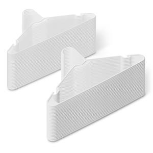 아마존 베이직 공간 절약 플라스틱 50팩 흰색 옷걸이 재킷을 옷장 셔츠와 사이즈 정리함 위한 튼튼한