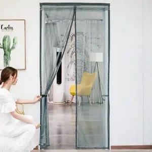 심플 문 모기장 현관문 방문 출입구 방충망 90x210cm