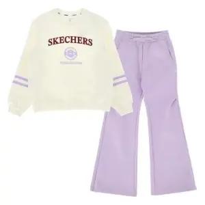 [갤러리아] (스케쳐스키즈) 여아 소매 포인트 맨투맨set_SK3GTCGS011set_IVOY