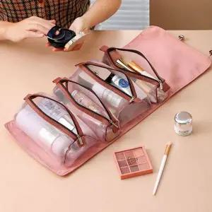 휴대용 여행 파우치 다용도 화장품 메이크업 수납 캠핑 세면도구