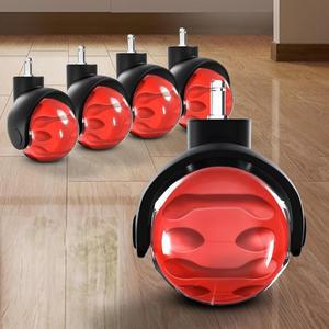 5개/몫 2 인치 사무실 의자 조용한 휠 옵션 M11 폴 및  글라이딩 헤비 듀티 캐스터 책상 바퀴