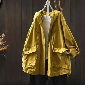 EAMT 여사친 가을 빅 후드 야구 슬림핏 포켓 트렌치 점퍼 코트 EUNG3