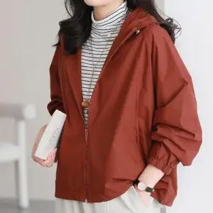 EAMT 여친 캐주얼 가을 점퍼 순면 야구 슬림핏 코트 후드 EUNG3