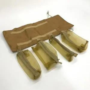 여행용 화장품 파우치 브라운 세면도구 가방 워시백 케리어