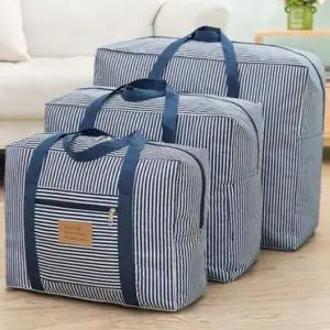 캠핑 여행 차박 숙박 기내용 스트라이프 패턴 캐리어 연결 보조