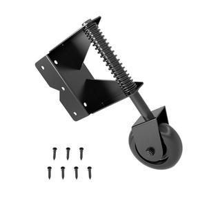 4인치 스프링 장착 게이트 캐스터 도어 롤러 조정 가능 지지 휠