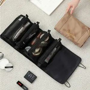 탈착식 다기능 여행용 휴대 수납 파우치 메이크업 케이스 브러시