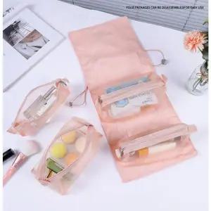 여행용 다목적 메쉬 파우치 화장품 정리용 캐리어 인서트 가방