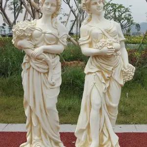 아기 천사 장식품 기둥 조형물 조경 앤틱 공원 동상