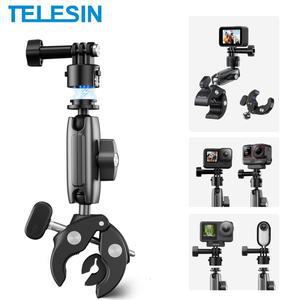 텔레신 퀵 릴리즈 사이클링 모터사이클 클립 매직 암 360 ° 알루미늄 합금 슈퍼 클램프 고프로 13 12 11 D