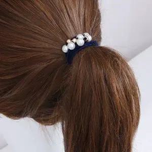 진주 볼 더블 머리 헤어끈 LM0569 데일리 시계 링 헤어슈슈 쥬얼리