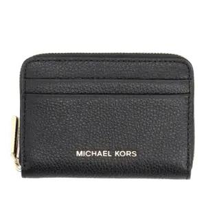 메탈로고 페블 가죽 집어라운드 지갑 32T4GJ6Z5L 001BLACK