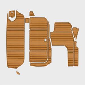 1998-2001 레갈 2760 코모도어 1/4인치 6mm EVA 폼 논슬립 PVC 티크 데킹 마린 매트 시데크 게이터스텝 매