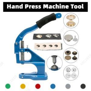 금속 프레스 스냅 버튼 리벳 설치 다이스 도구  아일렛 그로밋 가죽 공예 액세서리용 수동 기계