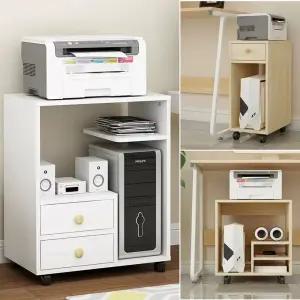 컴퓨터 본체 수납장 거치대 보조서랍장 이동식 복합기