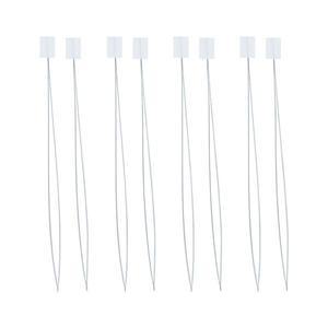 가정용 수동 컴팩트 아이 바늘 스레드 화이트 비딩 스레더 용 8 피스 금속