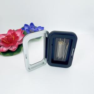 마그네틱 바느질 바늘 홀더 검은 직사각형 보관 케이스 버튼 도구 액세서리 용 핀 상자