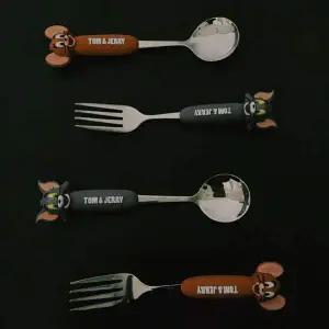 [골드스마일]톰과 제리 스푼 포크 낱개 2P 탈부착 캐릭터 식사 수저 식탁 어린이