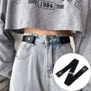 [콩심팥심]무버클 프리 스타일 청바지 허리띠 고무벨트 캐주얼 밸트