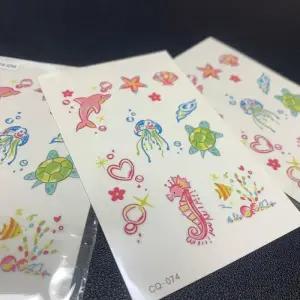 [에스에스_62]물고기 동물 스티커 학교 판박이 문신