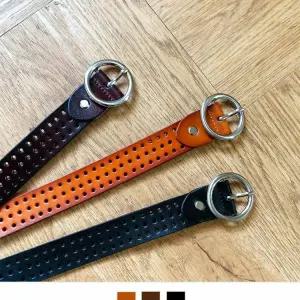 [골드스마일]TBZ 소가죽 비스킷스타일 남녀공용 벨트