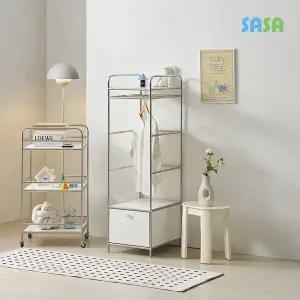 [SASA]사사가구 포비 E0 미드센츄리 400 서랍형 긴행거