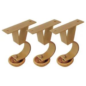 [골드스마일]커튼봉거치대 알루미늄브라운부자재 설치용 35mm