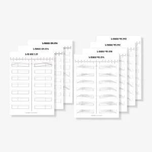 [에스에스_62]페더링 눈썹 디자인 눈썹북 드로잉 연습 노트