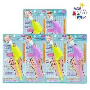 MDB 유아 핑거 칫솔 6개 세트 안전한 실리콘 칫솔