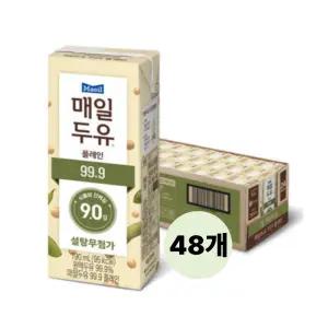 매일두유 99.9 플레인 저당두유 190ml 48팩