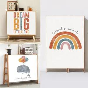 커튼 수납장 책꽂이 창문 가림막 선반 붙이는 패브릭가리개 주방 책장