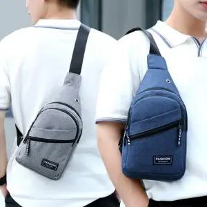 바디백 비니지스백 남성 크로스백 다용도 2단지퍼 캐주얼 남자크로스백 슬링백 캔버스