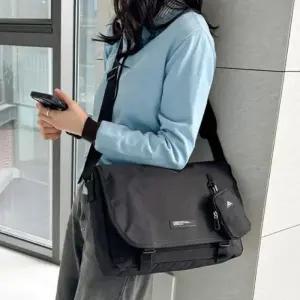 편한 남녀공용 메신저백 대학생 (2color) 가방 학생 크로스백