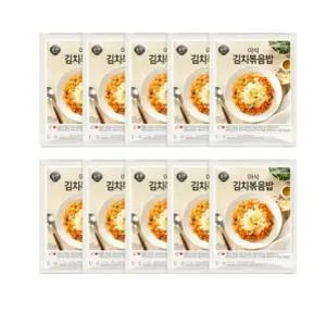 올반 아삭 김치볶음밥 10개 세트 220gX10개 냉동 간편식