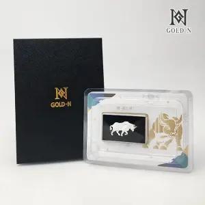 골드앤 황소 디자인 실버바 3.75g [1+1][2개 구성/개별포장]