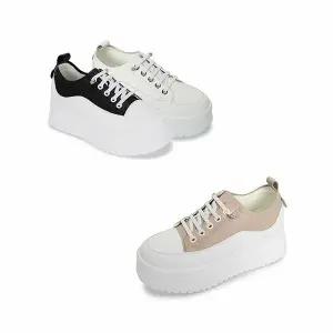 [하프클럽/무크]여화 해브 소가죽 키높이 스니커즈 3colors