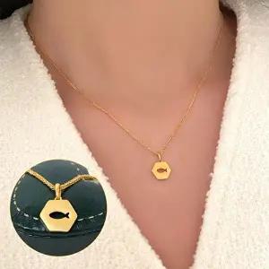 [골드모아]여자 순금 목걸이 [헥사 피쉬 컷]