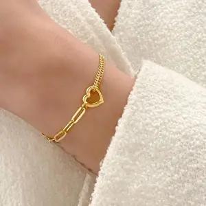 [골드모아]여자 순금 팔찌 디자인 7.5g [클립 앤 하트]