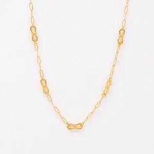 [골드모아]여자 순금 체인 목걸이 7.5g [리본 링크]