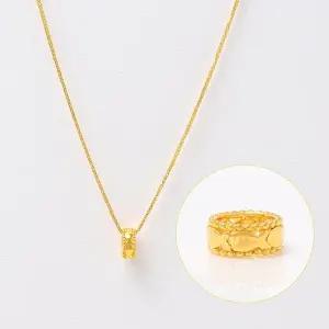 [골드모아]여자 순금 목걸이 물고기 [바렐 피쉬]