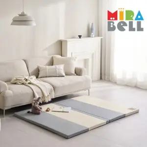 카라 실리케어 유아 층간소음 놀이방5단 노틈새 항균형 폴더매트 120X160 베이지그레이