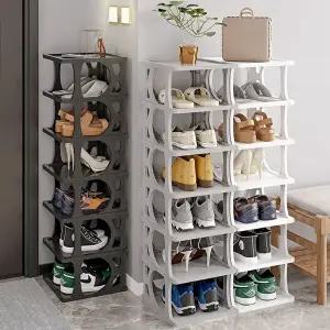 키높은7단 현관 신발 정리대 수납 선반 신발장 정리함 (KYR-WCE52A4)