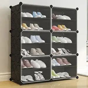 학원 어린이집 사무실 슈즈 정리 신발장 2열 6단 (KYR-W4CDED1)